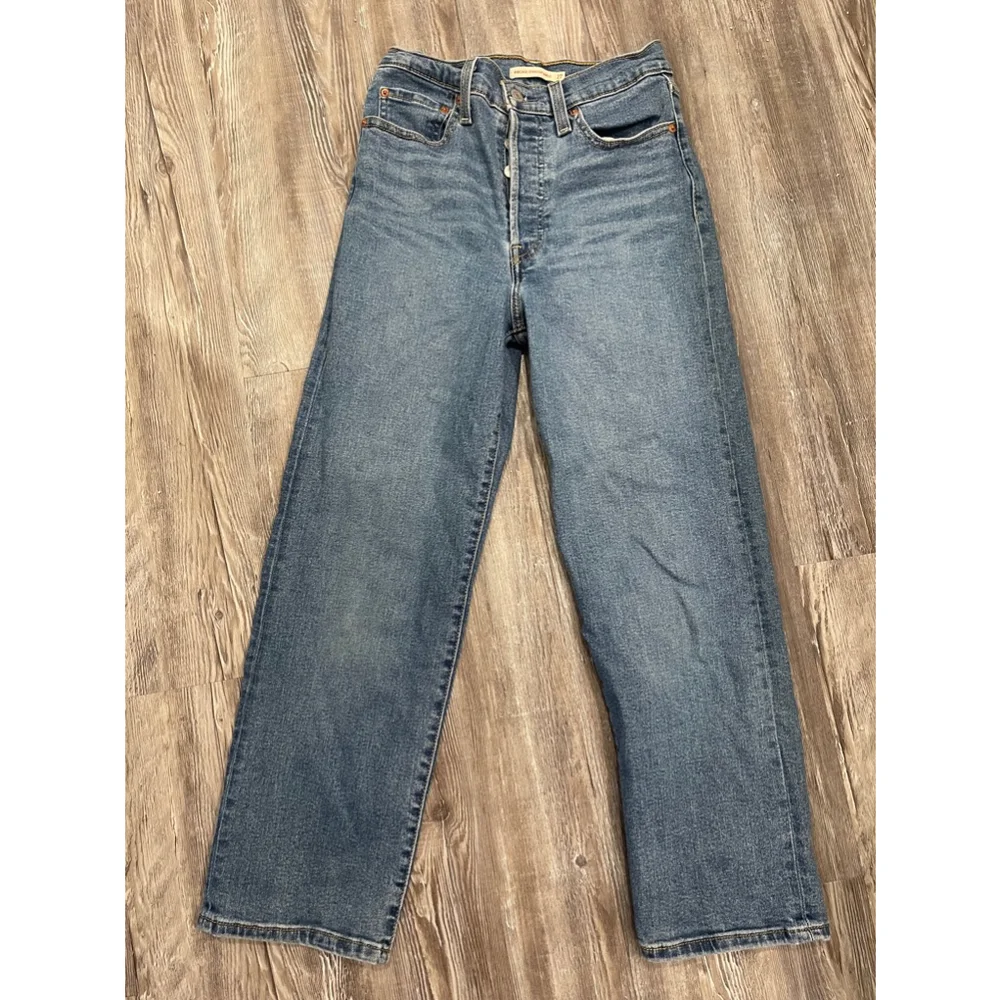 Levi's ribcage straight ankle jeans size 27 - Picture 4 of 8